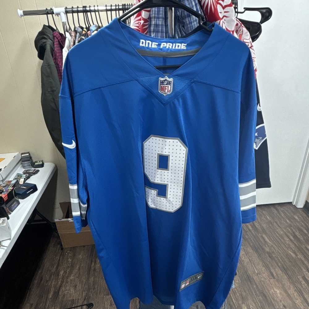 Nike Williams #9 Detroit Lions NFL Football Jersey Blue XXXL Officially Licensed